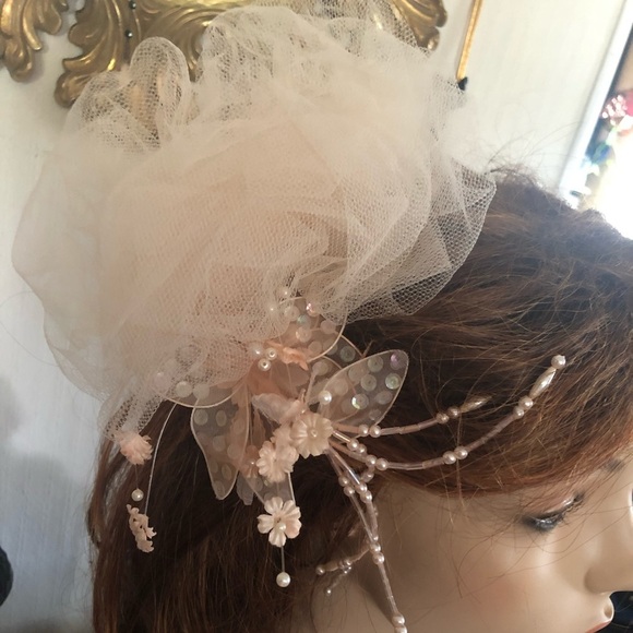 Vintage FASCINATOR w Hair Comb main image 4